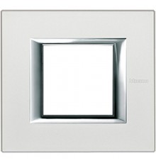 Axolute Рамка прямоугольная 2м, цвет серебро  HA4802SAN  Legrand