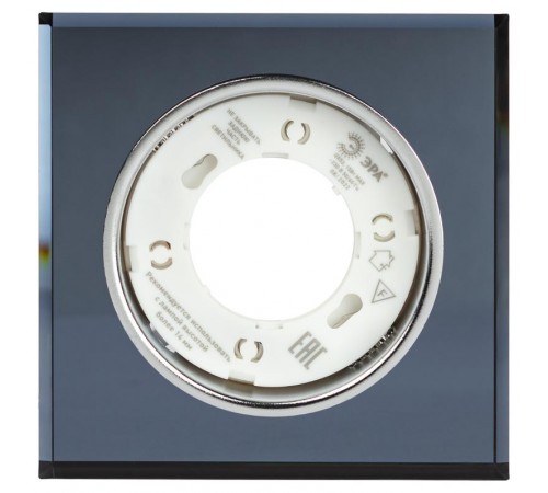 Cветильник встраиваемый со светодиодной подсветкой DK LD50 BK GX53 черный  Б0057473  ЭРА