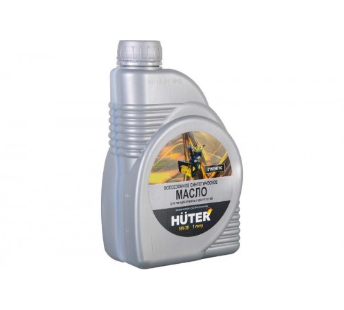 Масло моторное 5W-30 синтетическое для четырёхтактных двигателей, для техники, 1л.  73/8/1/2  HUTER