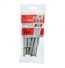 Дюбель-гвоздь 8х80 пот. манжета (полипропилен) (10 шт) - пакет ( 0,105 кг)  103905  Tech-KREP