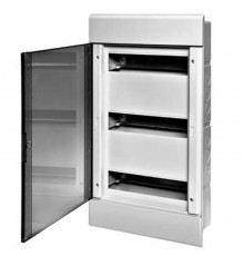 Щиток тусо с/п на 36 мод. с двер. 547х299х103мм (серый с прозрачной дверцей)  68136СП  Рувинил