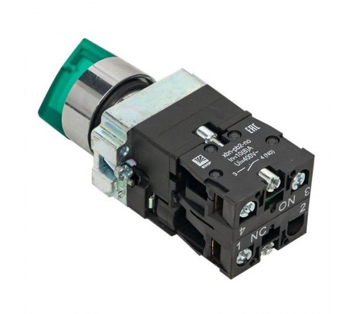 Переключатель BD33 3P c зеленой подстветкой 230В NO PROxima  xb2-bk33-g-230  EKF