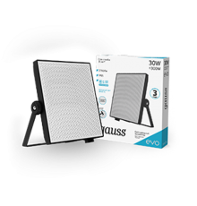 Прожектор светодиодный EVO 30W 2700 lm IP65 6500К, IK07, черный 1/30  687511330  Gauss