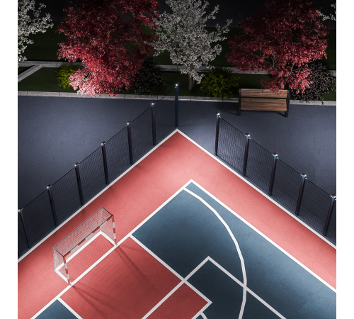 Прожектор светодиодный EVO 30W 2700 lm IP65 6500К, IK07, черный 1/30  687511330  Gauss