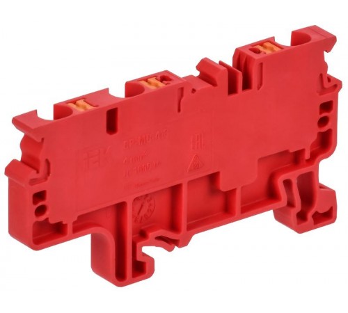 ARMAFIX Клемма пруж. Push In CP-MC 3 выв. 4мм2 красная  AF-CT22-00-3-K04-004  IEK