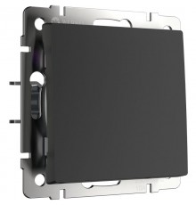 W1110008/ Электроустановочные изделия - Выключатель одноклавишный (черный матовый)  a051608  Werkel