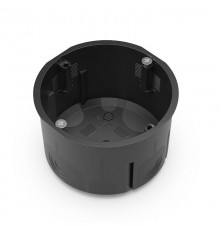 Коробка установочная двухкомпонентная для сплошных стен черная 68х47 (210шт/кор)  60-0710-9005С  Промрукав