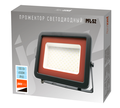 Прожектор светодиодный СДО  PFL- S2 -SMD-100w IP65 NEW(с клапаном)  .2853325D  Jazzway