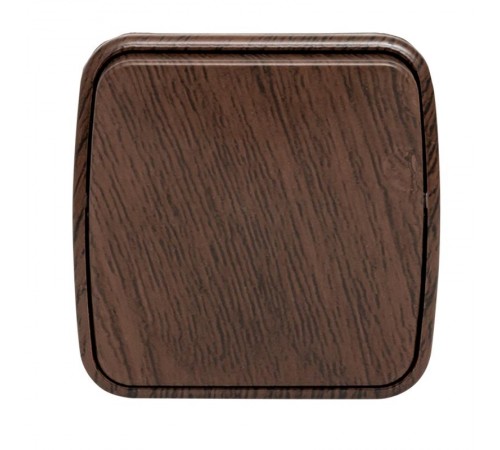 Выключатель 1-клавишный ОП Минск 10А тёмное дерево EKF  EGV10-021-40  EKF