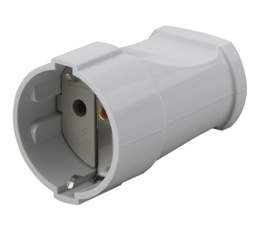 Rx2-W ЭРА Розетка кабельная с/з прямая 16A белая (24/384/4608)  Б0039682  ЭРА