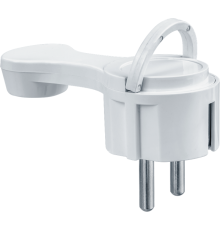 Вилка NCA-PL06-16A-E-WH плоская с/з белая  61365  Navigator