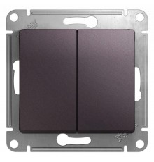 Glossa Сиреневый туман Выключатель 2-клавишный, сх.5, 10AX  GSL001451  SE