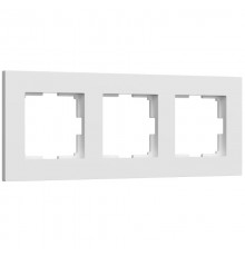 W0032961/ Электроустановочные изделия - Рамка на 3 поста Slab (белый матовый)  a062796  Werkel