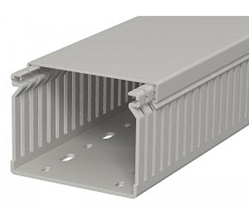 Распределительный кабельный канал LK4 60x80x2000 мм (ПВХ,серый) (LK4 60080)  6178035  OBO Bettermann