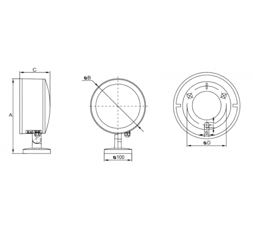 Прожектор светодиодный архитектурный накладной GLOSS LED 10 D15x40 2700K 10 Вт IP66  1101800510  Световые Технологии