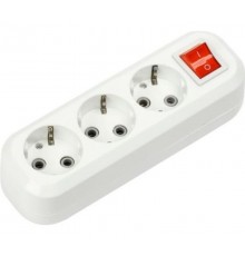 Колодка УЗВ-3-GRAND трехместная с выключателем и заземлением 5230  4690612035284  IN HOME