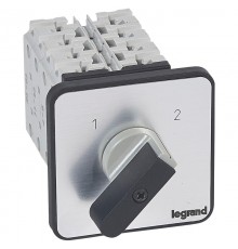 Переключатель на 2 направления - без положения ''0'' - PR 26 - 4П - 8 контактов - крепление на дверце  027478  Legrand