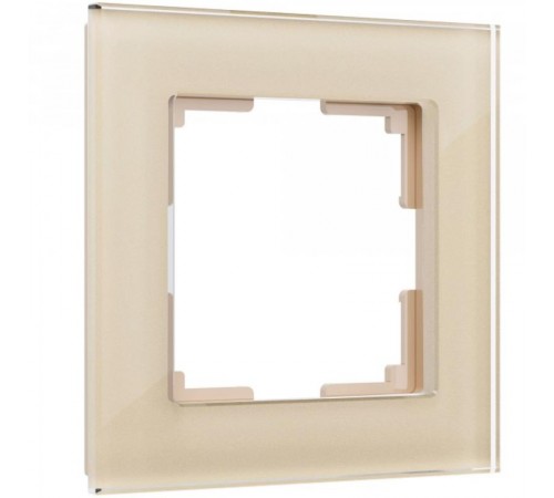W0011111/Электроустановочные изделия - Рамка на 1 пост (шампань)  a050793  Werkel