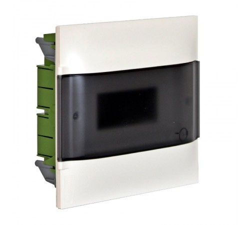 Practibox S Пластиковый щиток Встраиваемый (в полые стены) 1X8 Дымчатая дверь  134578  Legrand