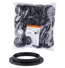 Кольцо для патрона Е27, термостойкий пластик, черный, Б/Н  SQ0335-0166  TDM