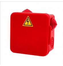 Коробка распределительная огнестойкая КРОПС-П3, IP54, 80х80х50 мм, сечением до 2,5 мм2, 2 клеммы  FRJB-KM-P3-2.5-02-КРОПС-IP54  КМ-профиль