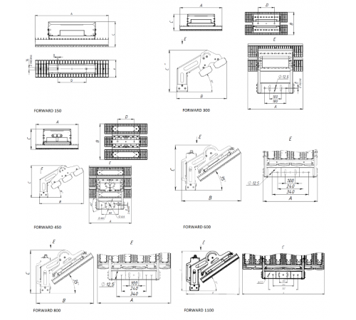 Светильник светодиодный FORWARD 600W A30 840 WH FB  1864002640  Световые Технологии