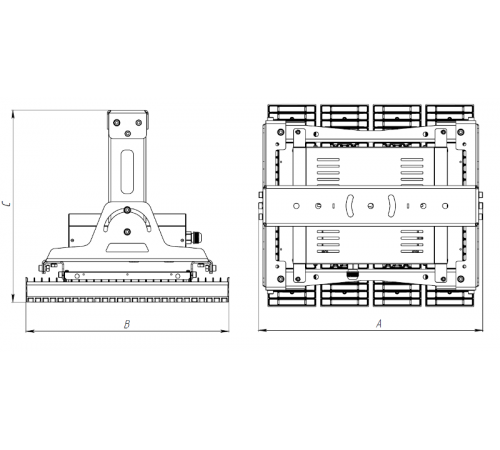 Светильник светодиодный FORWARD 600W A30 840 WH FB  1864002640  Световые Технологии