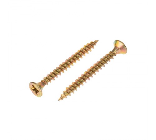 Саморез универсальный 3.5х35, желтый цинк, пакет (50 шт./уп.)  1111-3535-4  KRANZ