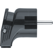 Вилка NCA-PL04-16A-E-BL угловая с/з черная  61363  Navigator