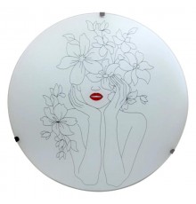 Светильник "Девушка " 300 НПБ 01-2х60-139 М16 матовый белый/кл.штамп металлик  1005404656  Элетех