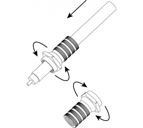F-разъем   R-F-6 для кабеля RG-6  Б0048284  ЭРА