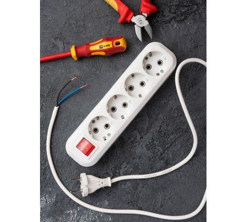 Колодка 4 гн. 16А 3,5кВт c выкл. с/з Эксперт EKF PROxima  AKB16-4i  EKF