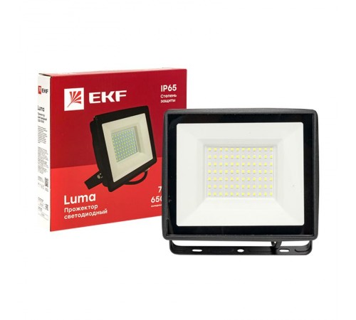 Прожектор светодиодный СДО-3005 75Вт 6500К IP65 EKF Basic  FLL-3005-75-6500  EKF