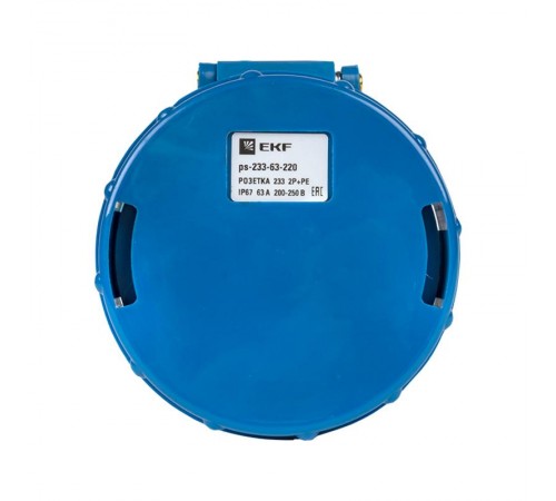 Розетка переносная 233 2Р+РЕ 63А 220В IP67 EKF PROxima  ps-233-63-220  EKF