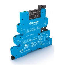 Интерфейсный модуль, электромеханические реле, серия MasterPLUS; 1CO 6A; питание 125В AC/DC; категория защиты IP20  396101250060  Finder