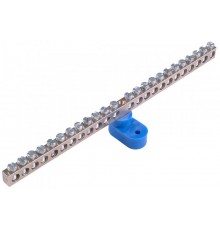 Шина _N_ 63.20 Шина "N" на 20 присоединений 63А на 1 изоляторе стойка  Шина _N_ 63.20  HEGEL