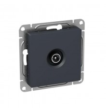 Механизм розетки TV, одиночная, графит Эпика  UP1-SOG-TV-1 EKF