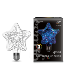 Лампа светодиодная LED Vintage Star RGB  160802008  Gauss