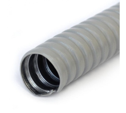 Металлорукав в ПВХ оболочке серый МРПИ-50 (15м/уп)   PR04.0254  Строитель