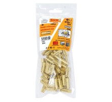 Анкер забивной латунный M6 (100 шт) - пакет  147632  Tecfi