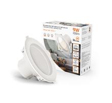 Светильник светодиодный даунлайт круг белый 9W,126x126x54, O95мм, 3000K, 700 Lm, шаг.диммирование 100-50-15%  927420109-S  Gauss