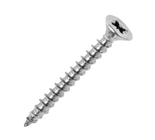 Саморез универсальный острый с потайной головкой 6x100 цинк в карт (100шт/уп)  PR08.8558  Промрукав