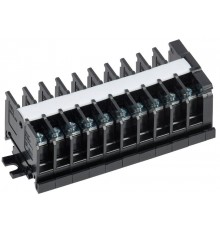 Блок зажимов БЗН TK-010 1,5 мм2 10А на DIN-рейку 10 пар  YZN43-10-001-K02  IEK
