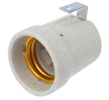 Патрон керамический E27 с держателем  11-8867  Rexant