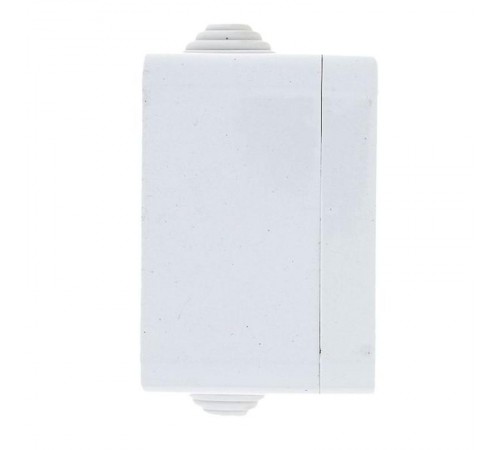 Прага Розетка 1-местная 16А с заземлением IP44 белая EKF  EKR16-028-10-44  EKF