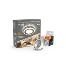 Набор Светильник Backlight BL082 3W + Лампа светодиодная MR16 6,5W 470lm 3000K GU5.3 LED  BL082P  Gauss