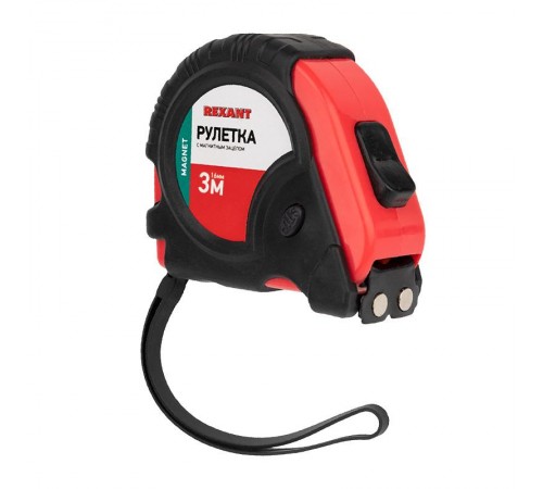 Рулетка "Профи" прорезиненный корпус 3 м х 16 мм магнитная  12-9012  REXANT