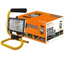 Прожектор галогенный ИО 150П 150Вт IP54 черный, переноска  SQ0302-0013  TDM