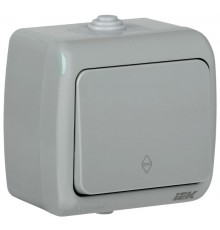 AQUATIC IEK Выключатель 1-клавишный проходной 10А О/У IP54 ВС-20-1-2-А  EVA12-K03-10-54  GENERICA