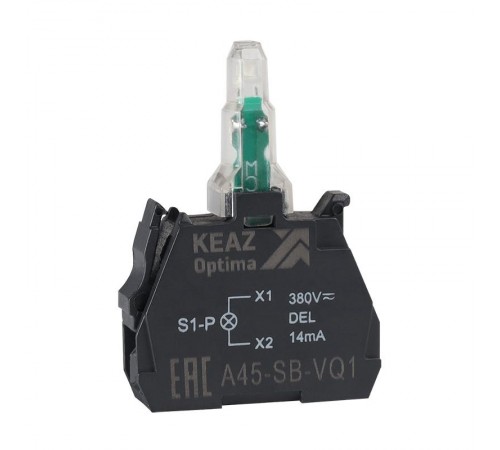 Световой блок OptiSignal D22 A45-SB-VQ4 красный 380 В AC с защитой от наводок ZBVQ4  362256  КЭАЗ